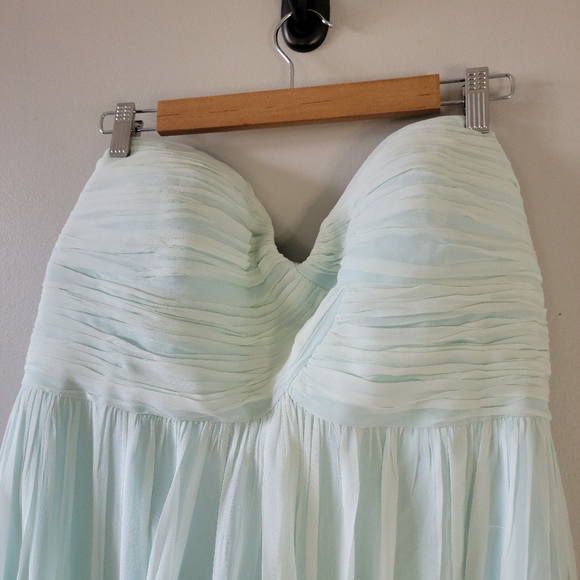 Donna Morgan Strapless Light Blue Formal Dress - Picture 3 of 5